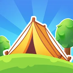 Взломанная Campsite Craze: Puzzle Merge (Кемпинговая Лихорадка)  [МОД Unlocked] - стабильная версия apk на Андроид