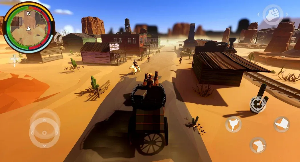 West Cowboy Western Polygon  [МОД Бесконечные монеты] Screenshot 4