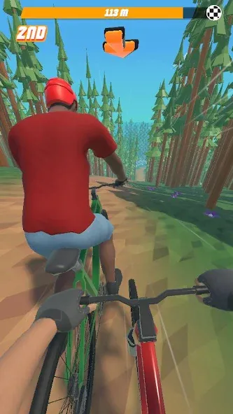 Bike Hill 3D (Байк Хилл 3Д)  [МОД Много монет] Screenshot 1