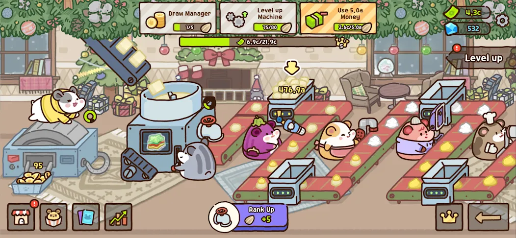 Hamster Cookie Factory  [МОД Много монет] Screenshot 5