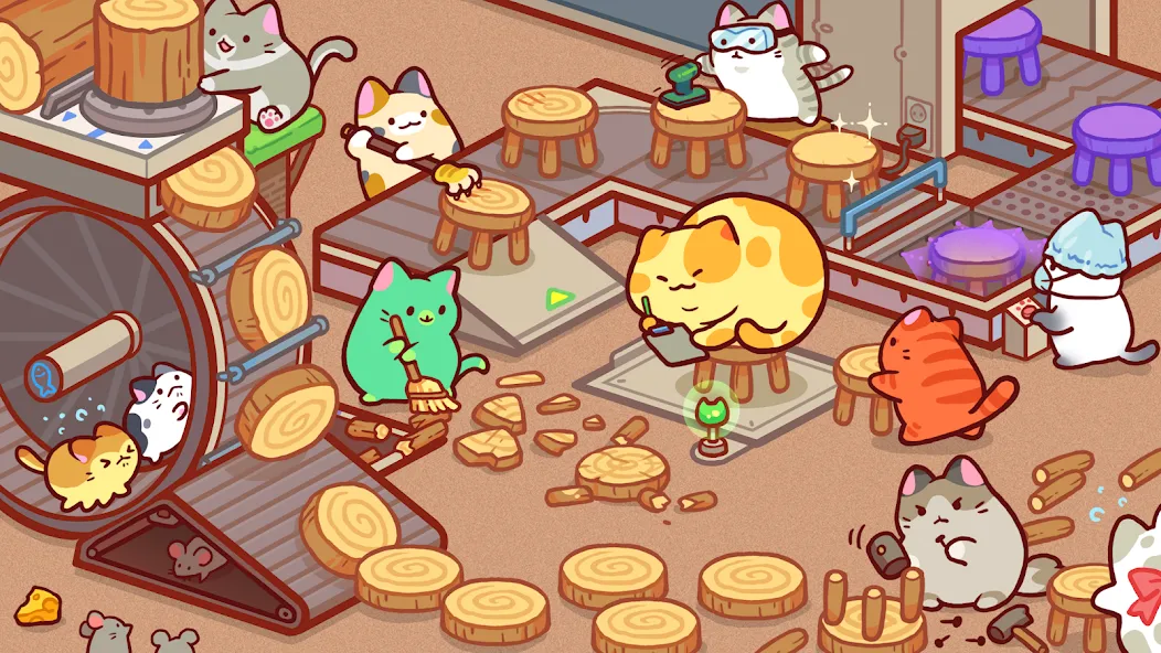 Kitty Cat Tycoon (Китти Кэт Тайкун)  [МОД Все открыто] Screenshot 1