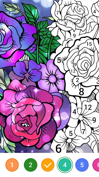 Magic Paint: Color by number (Магик Пейнт)  [МОД Бесконечные деньги] Screenshot 2