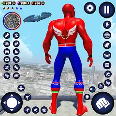 Взлом Flying Superhero Robot Games (Флайинг Супергерой Робот Игры)  [МОД Unlocked] - стабильная версия apk на Андроид