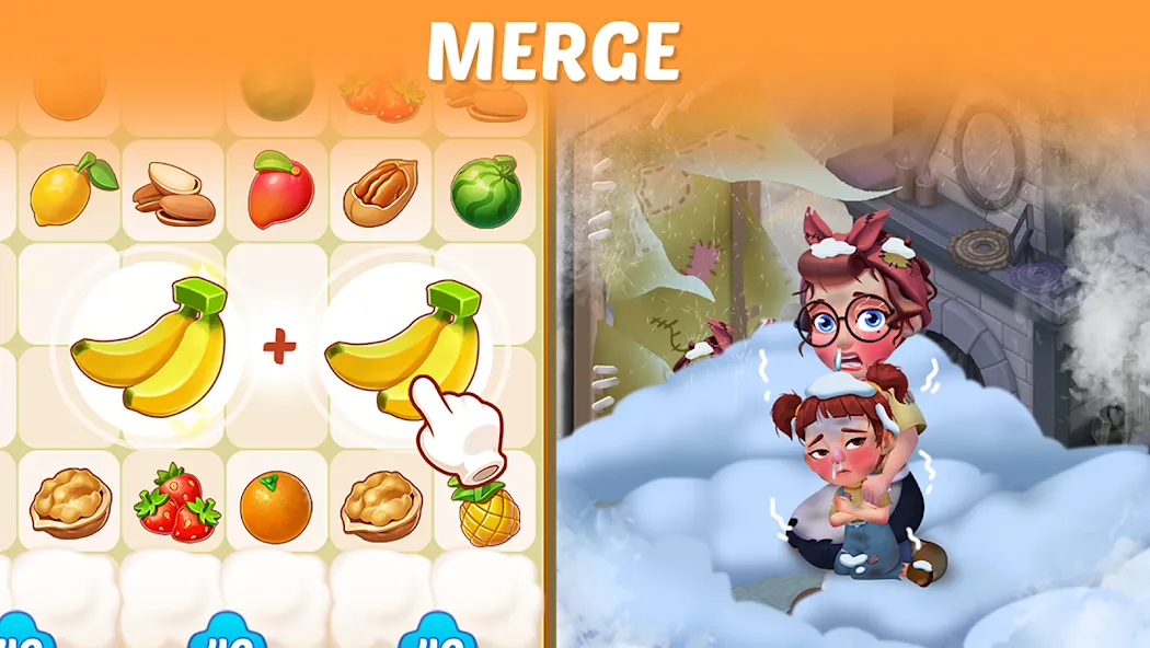 Merge Cooking:Theme Restaurant  [МОД Бесконечные монеты] Screenshot 2