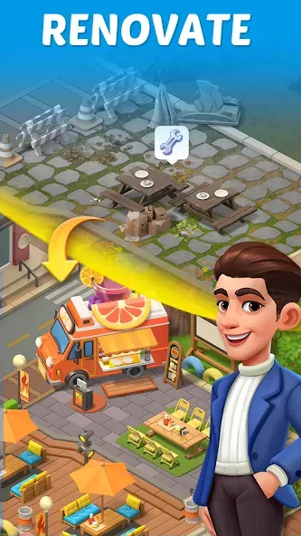 Merge Cooking:Theme Restaurant  [МОД Бесконечные монеты] Screenshot 5