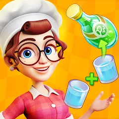 Взломанная Merge Cooking:Theme Restaurant  [МОД Бесконечные монеты] - стабильная версия apk на Андроид