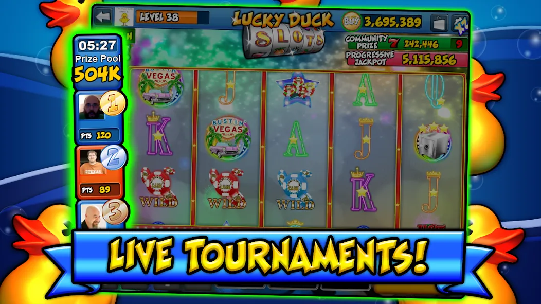 Lucky Duck Slots (Лаки Дак Слотс)  [МОД Unlimited Money] Screenshot 3