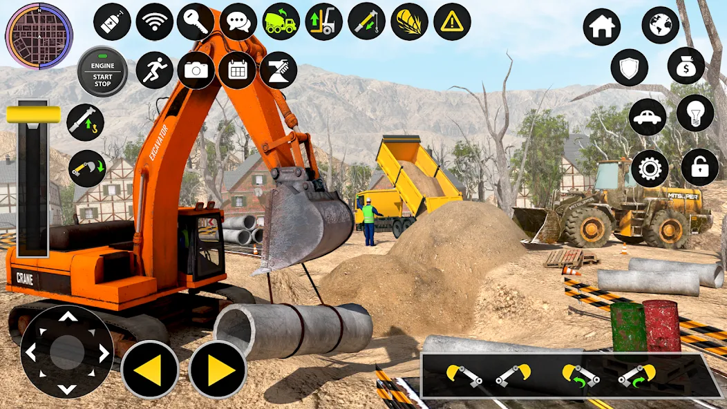 Construction Excavator Game 3D  [МОД Много денег] Screenshot 1