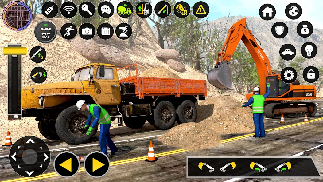 Construction Excavator Game 3D  [МОД Много денег] Screenshot 2