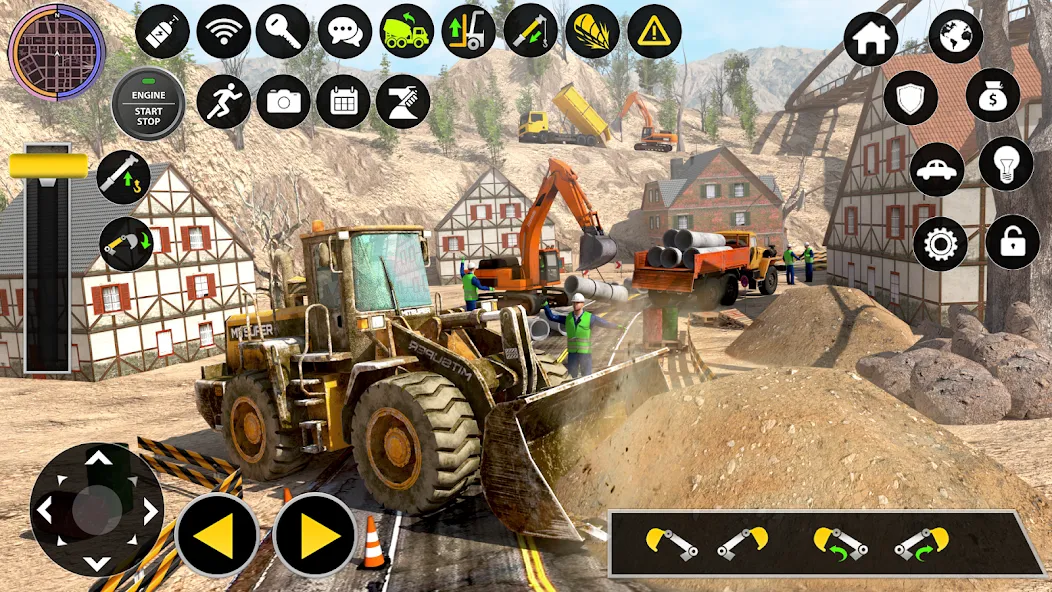 Construction Excavator Game 3D  [МОД Много денег] Screenshot 3