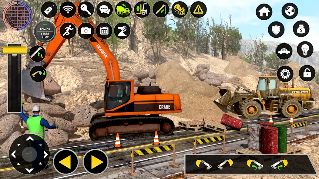 Construction Excavator Game 3D  [МОД Много денег] Screenshot 4