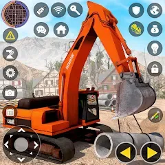 Скачать взломанную Construction Excavator Game 3D  [МОД Много денег] - стабильная версия apk на Андроид