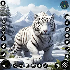 Взлом Arctic White Tiger Family Sim  [МОД Много монет] - полная версия apk на Андроид