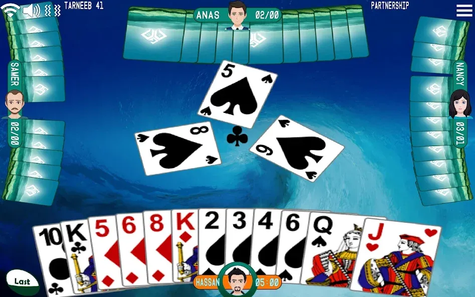 Golden Card Games Tarneeb Trix (Голден Кард Геймс Тарниб Трикс)  [МОД Меню] Screenshot 1