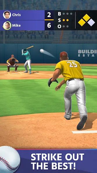 Baseball: Home Run Sports Game (Бейсбол)  [МОД Много денег] Screenshot 3