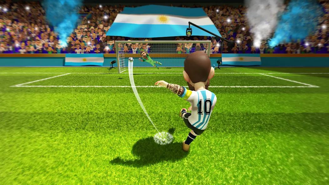 Mini Football - Mobile Soccer (Мини Футбол)  [МОД Меню] Screenshot 1