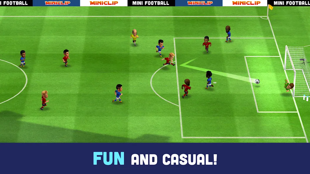 Mini Football - Mobile Soccer (Мини Футбол)  [МОД Меню] Screenshot 2