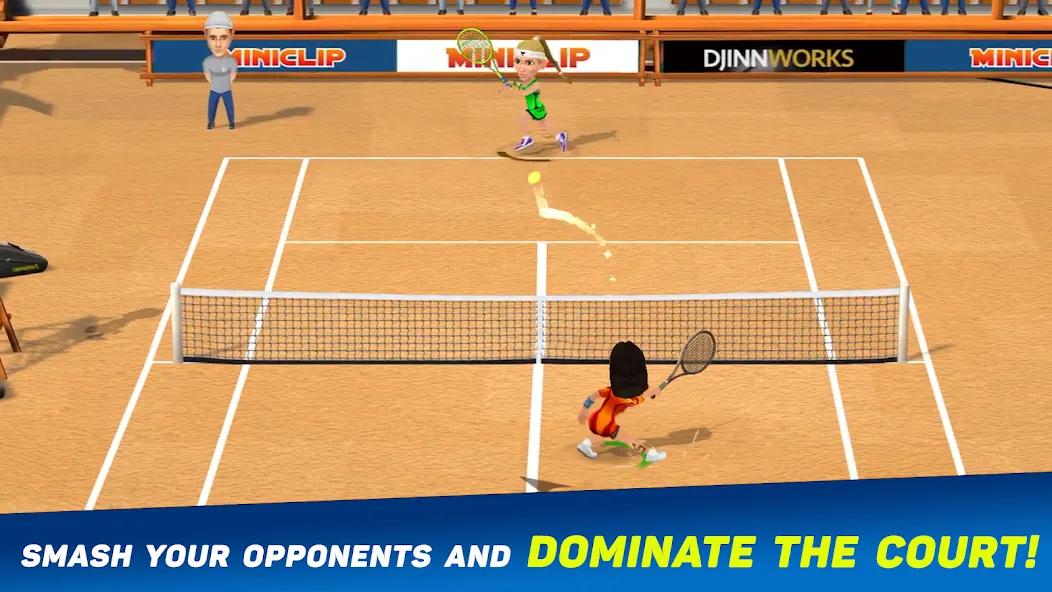 Mini Tennis: Perfect Smash (Мини Теннис)  [МОД Меню] Screenshot 2