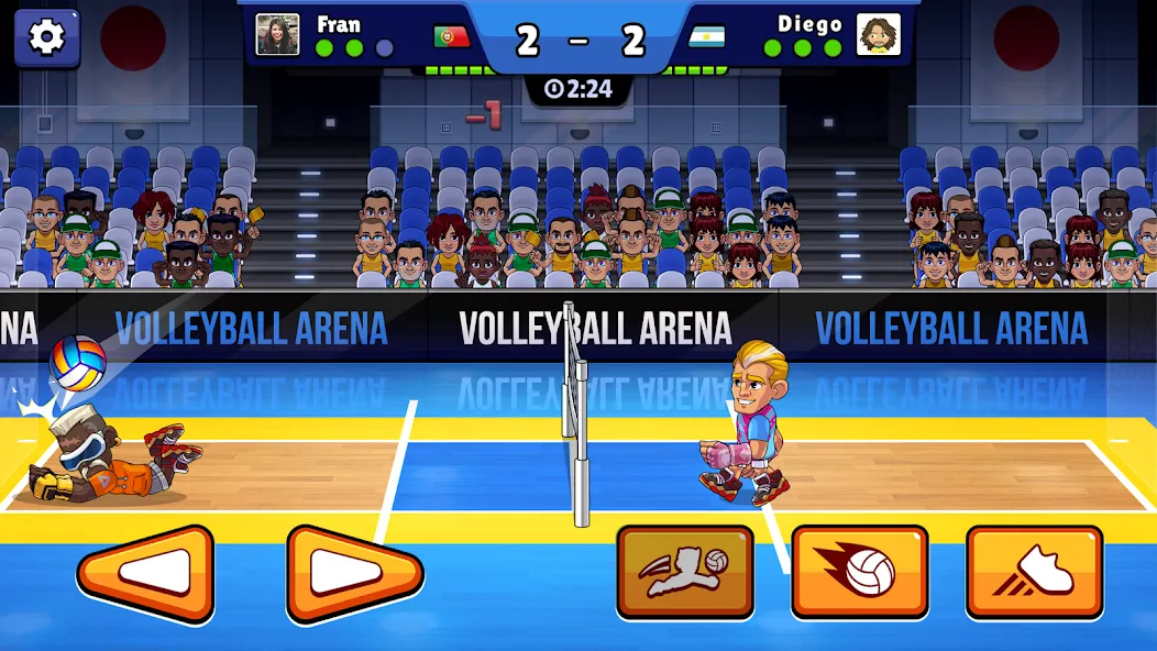 Volleyball Arena: Spike Hard (Волейбольная арена)  [МОД Unlocked] Screenshot 1