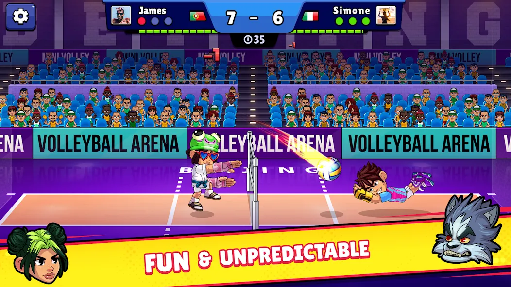 Volleyball Arena: Spike Hard (Волейбольная арена)  [МОД Unlocked] Screenshot 2