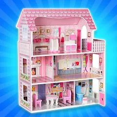 Взломанная Girl Doll House Design & Clean  [МОД Бесконечные монеты] - стабильная версия apk на Андроид