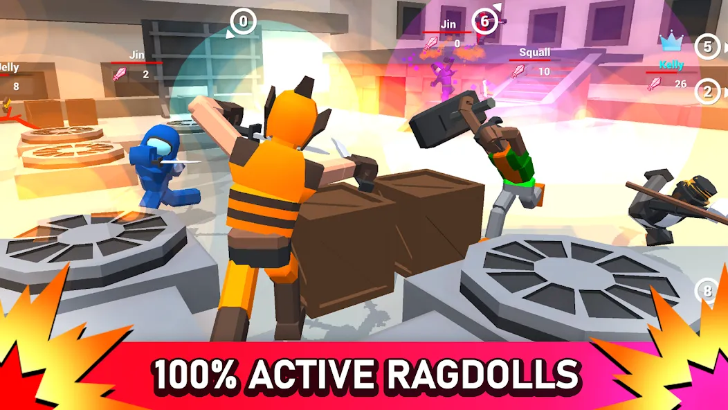 Smashgrounds.io: Ragdoll Arena  [МОД Меню] Screenshot 1