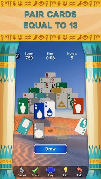 Pyramid Solitaire - Card Games (Пирамида Солитер)  [МОД Бесконечные деньги] Screenshot 2