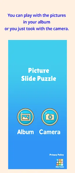 Slide Puzzle with your photo (Слайдпазл с вашим фото)  [МОД Menu] Screenshot 2