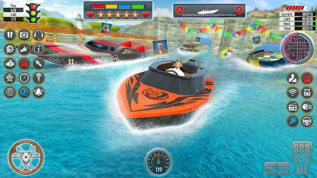 Speed Boat Racing: Boat games  [МОД Unlimited Money] Screenshot 2