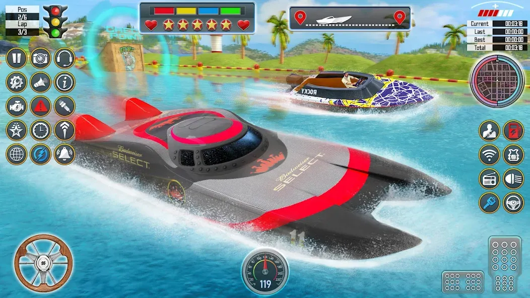 Speed Boat Racing: Boat games  [МОД Unlimited Money] Screenshot 3