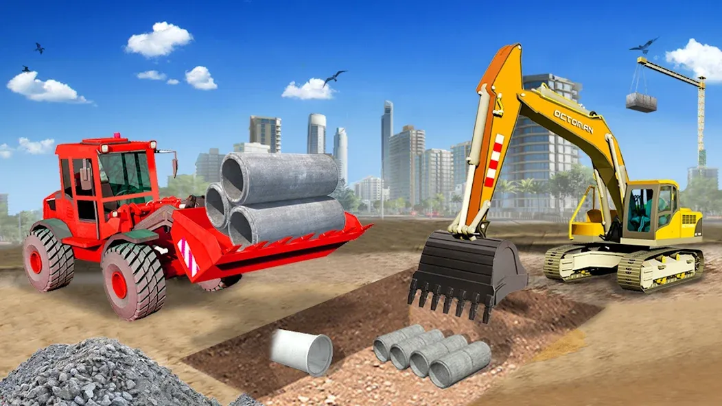 Heavy Construction Simulator  [МОД Menu] Screenshot 4