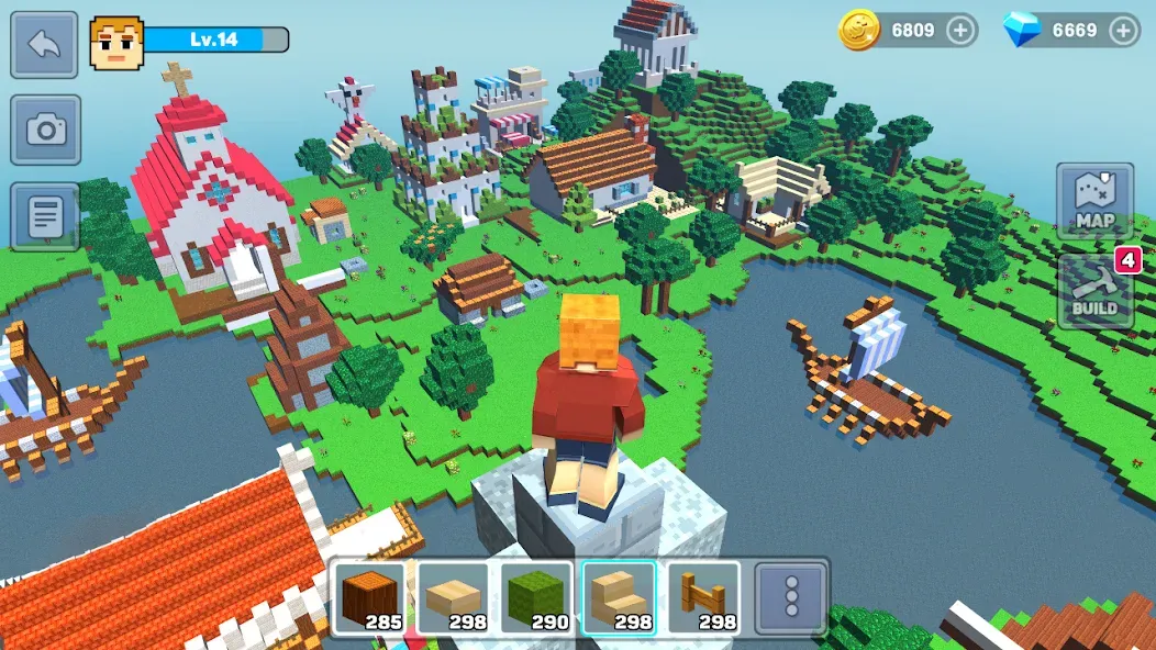 MiniCraft: Blocky Craft 2024 (МиниКрафт)  [МОД Unlimited Money] Screenshot 1