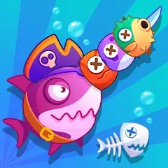 Взломанная Sword Shark.io - Hungry Shark  [МОД Все открыто] - стабильная версия apk на Андроид