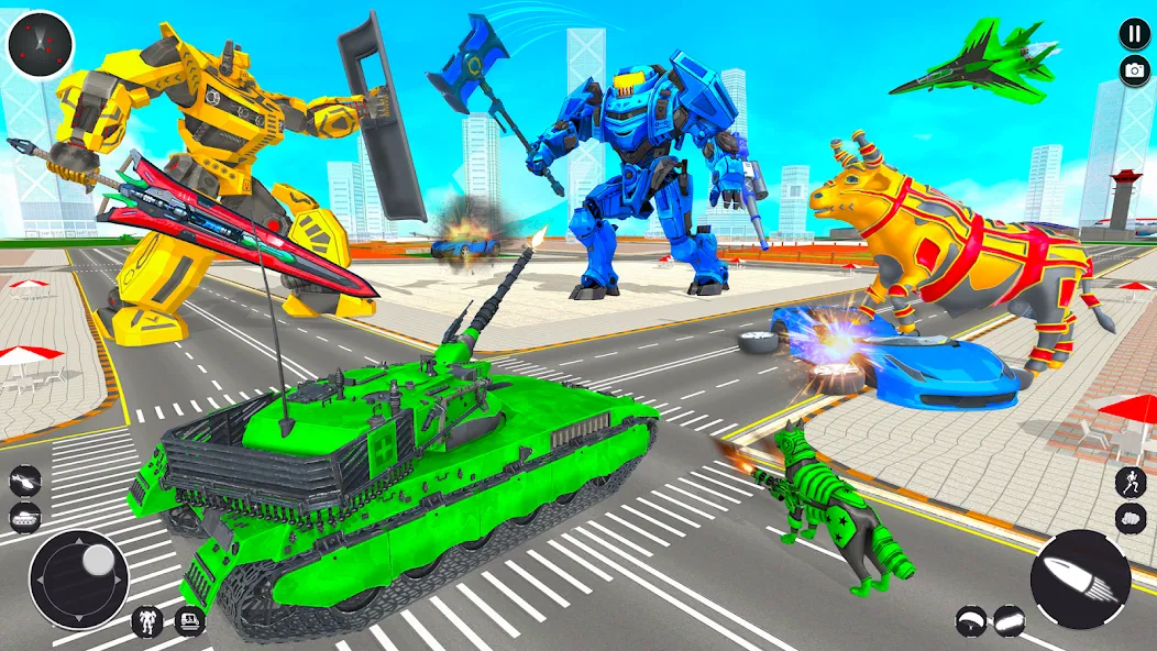 Tank Robot Game Army Games (армейский танк робот трансформационная игра)  [МОД Все открыто] Screenshot 4