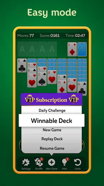 Solitaire Play - Card Klondike (Солитер Плей)  [МОД Бесконечные монеты] Screenshot 4