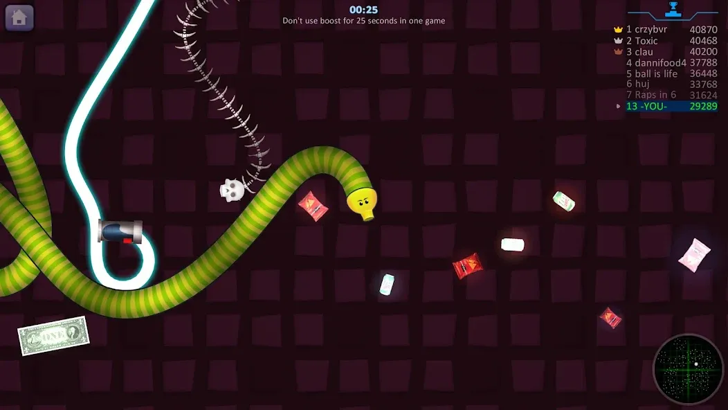 Snake Hunt: Worm io Games Zone  [МОД Бесконечные деньги] Screenshot 5