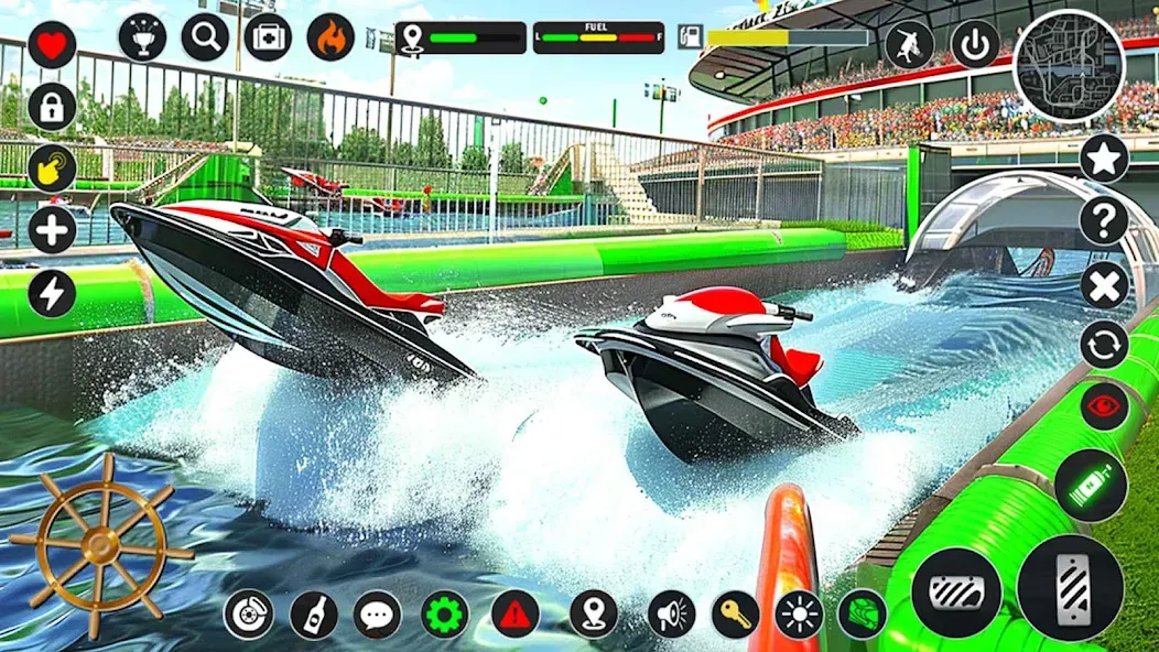 Jetski Boat Racing: Boat Games (Джетски Гонки на лодках)  [МОД Много денег] Screenshot 1