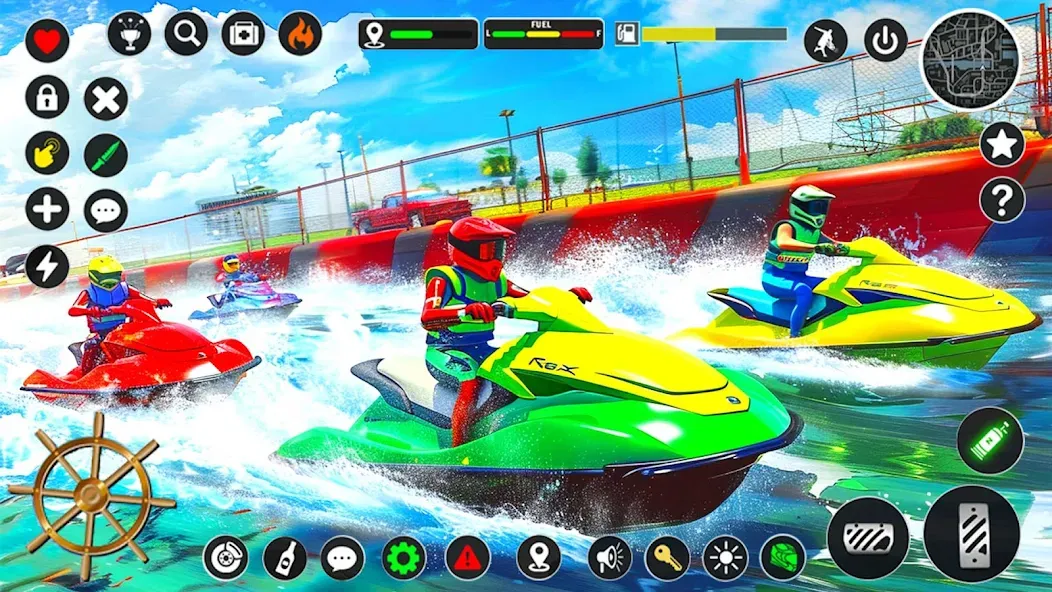 Jetski Boat Racing: Boat Games (Джетски Гонки на лодках)  [МОД Много денег] Screenshot 2