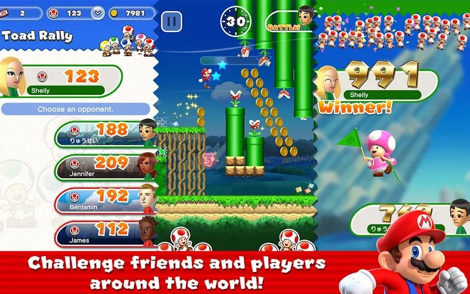 Super Mario Run (упер Марио Ран)  [МОД Много монет] Screenshot 4