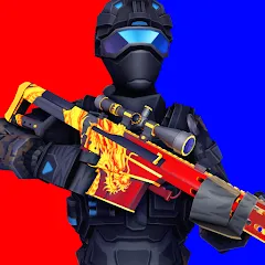 Взломанная POLYWAR: 3D FPS online shooter (ПОЛИВАР)  [МОД Unlocked] - стабильная версия apk на Андроид