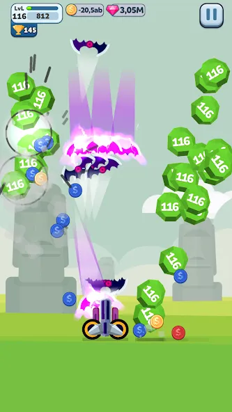 Ball Blast Cannon blitz mania (Балл Бласт Кэннон блиц мания)  [МОД Бесконечные монеты] Screenshot 2