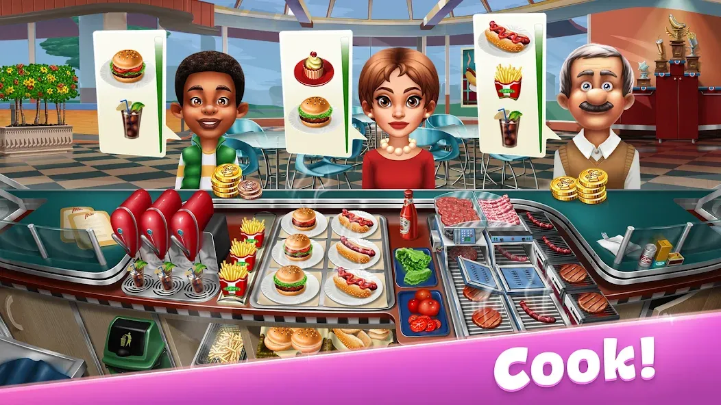 Cooking Fever: Restaurant Game  [МОД Все открыто] Screenshot 1