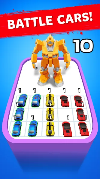 Robot Merge Master: Car Games (Мерж Батл Кар)  [МОД Mega Pack] Screenshot 2