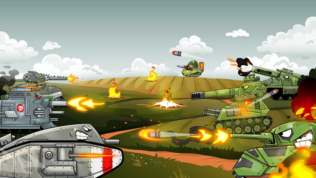 Merge Master Tanks: Tank wars (Мерж Танки)  [МОД Бесконечные монеты] Screenshot 2