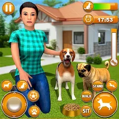 Взлом Pet Dog Family Adventure Games  [МОД Бесконечные монеты] - последняя версия apk на Андроид