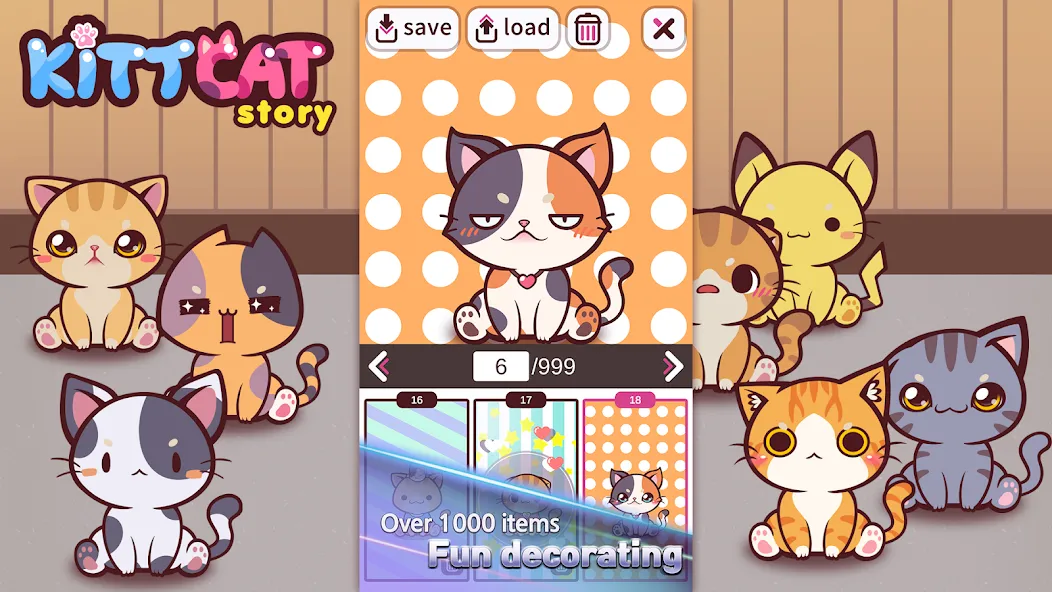 KittCat Story : Cat Maker (Киткэт Стори)  [МОД Много монет] Screenshot 4