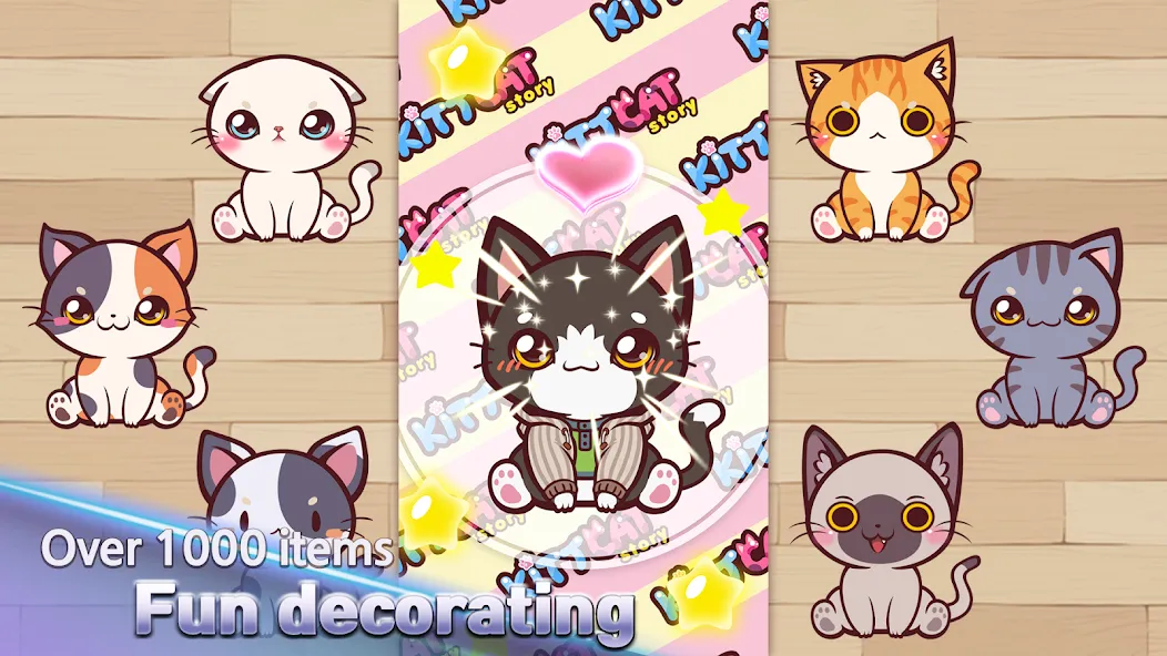 KittCat Story : Cat Maker (Киткэт Стори)  [МОД Много монет] Screenshot 5