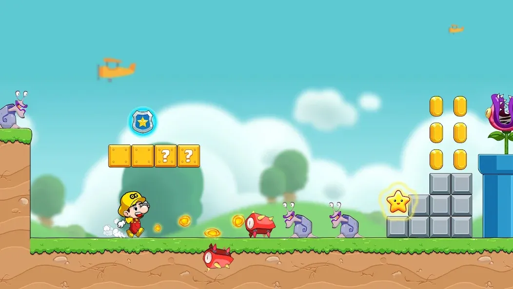 Bean's World Super: Run Games  [МОД Много монет] Screenshot 2