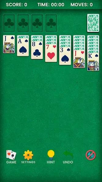 Klondike Solitaire (Клондайк солитер)  [МОД Все открыто] Screenshot 1