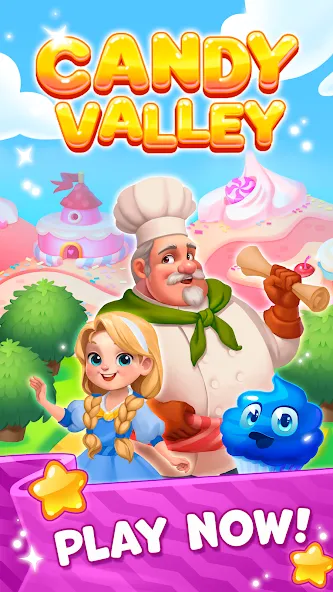 Candy Valley - Match 3 Puzzle  [МОД Много денег] Screenshot 5